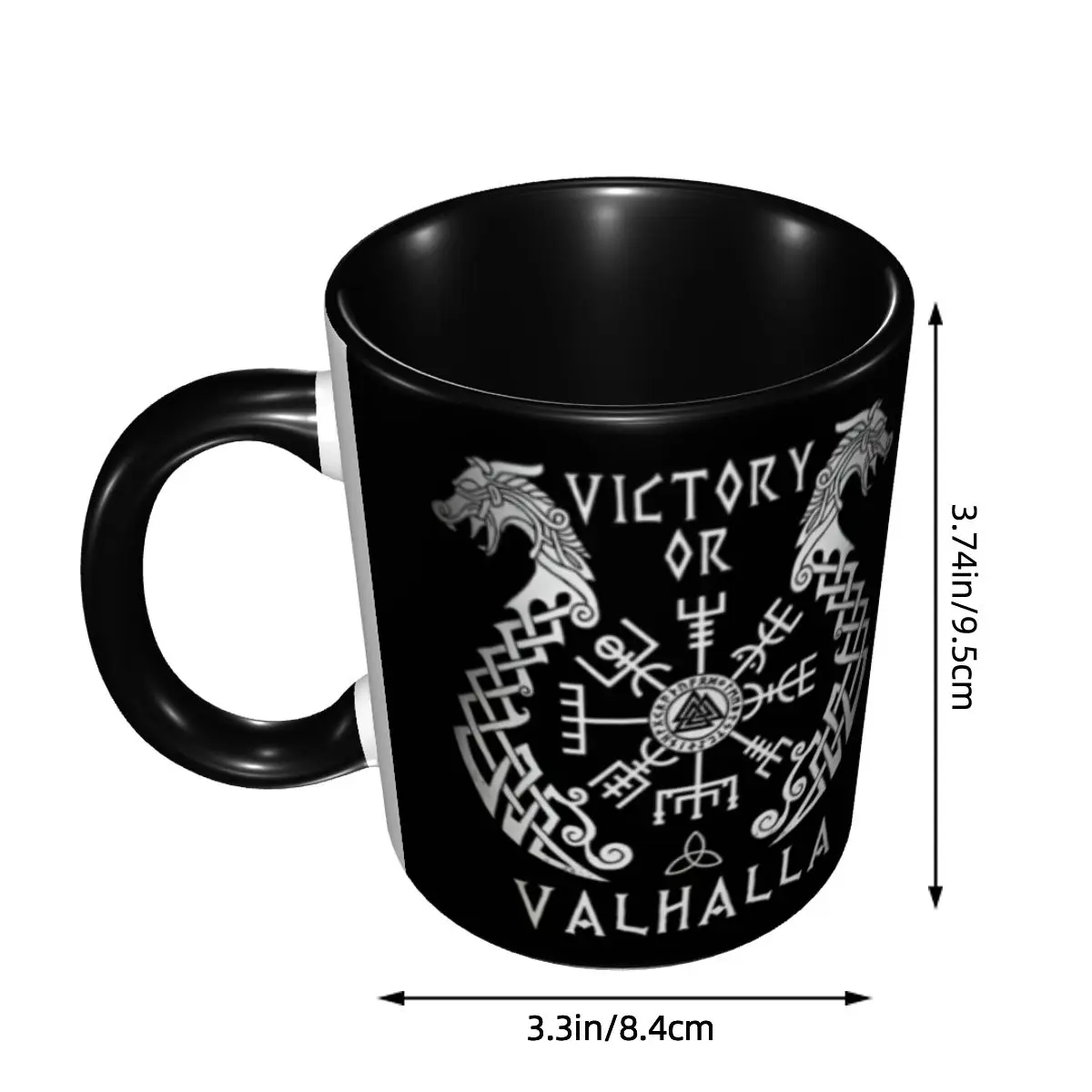 Customized Viking Victory Or Valhalla Mug DIY Ceramic Tea Milk Coffee Cups
