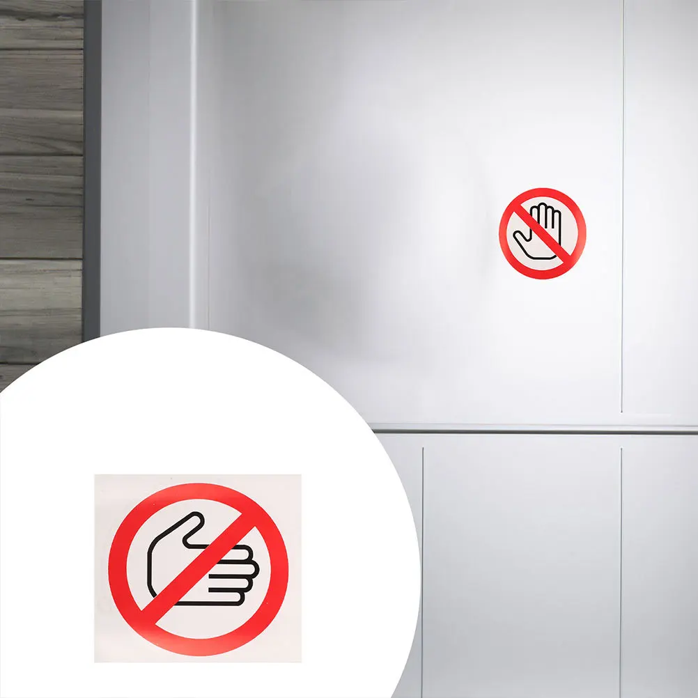 20 قطعة علامات تحذير السلامة ملصقات لاصقة لا اللمس التسمية لآلة الأجهزة الكهربائية الصناعية المنزل استخدام خطر الشارات #3