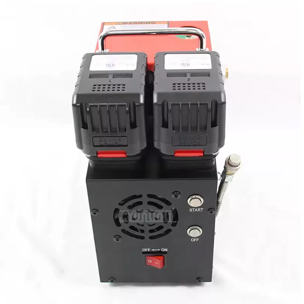 Portable 30 MPa High-Pressure Air Pump, 18V Dual-Lithium-Ion High-Pressure Air Compressor, Inflator, High-Pressure Air Pump