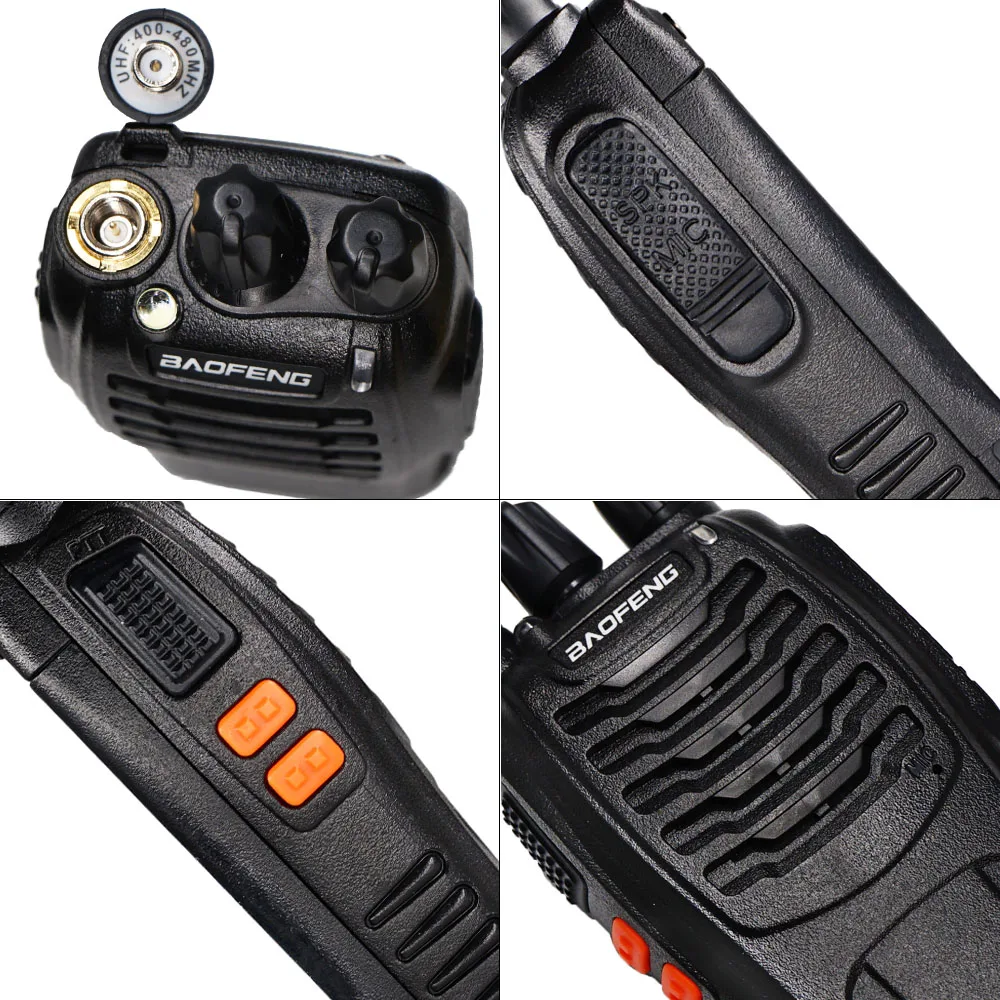 2PCS Baofeng Original BF-888S Walkie Talkie BF888S Wireless Portable Two Way Radio 5W 1800mAh UHF 400-470MHz Handheld Radios