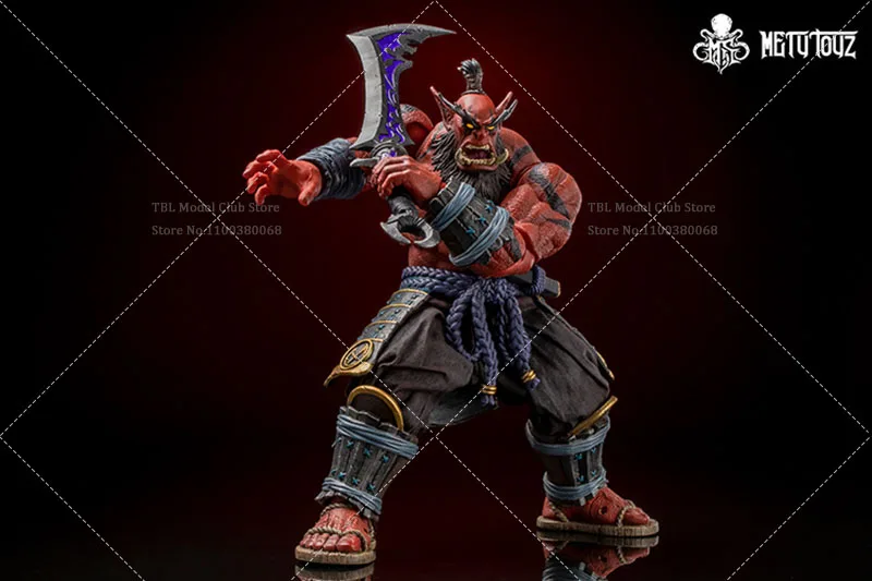 In Stock Metytoyz 2024WF 1/10 Collectible WOW Demon Red Orc Warrior Sword Saint Full Set 20cm Action Figure Model Limited Editio