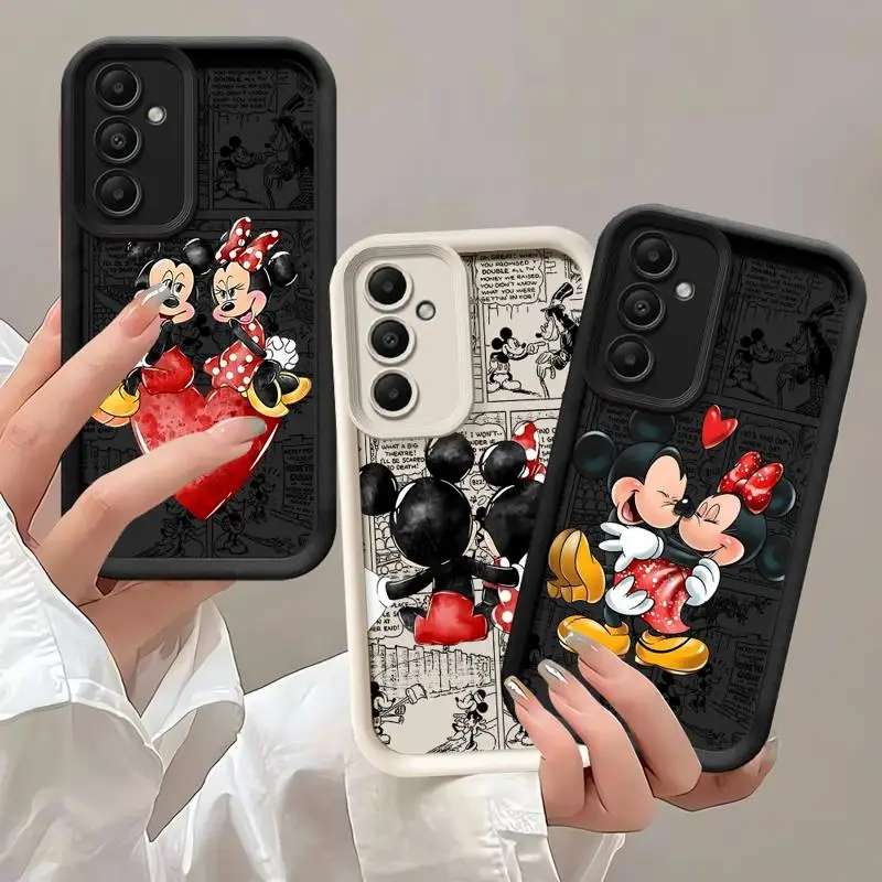 Phone case for Samsung Galaxy A55 A52 A33 cases A24 A15 A12 A23 A22 5G A54 A52s A53 A14 funda Cover Disney Mickey Mouse Animaton