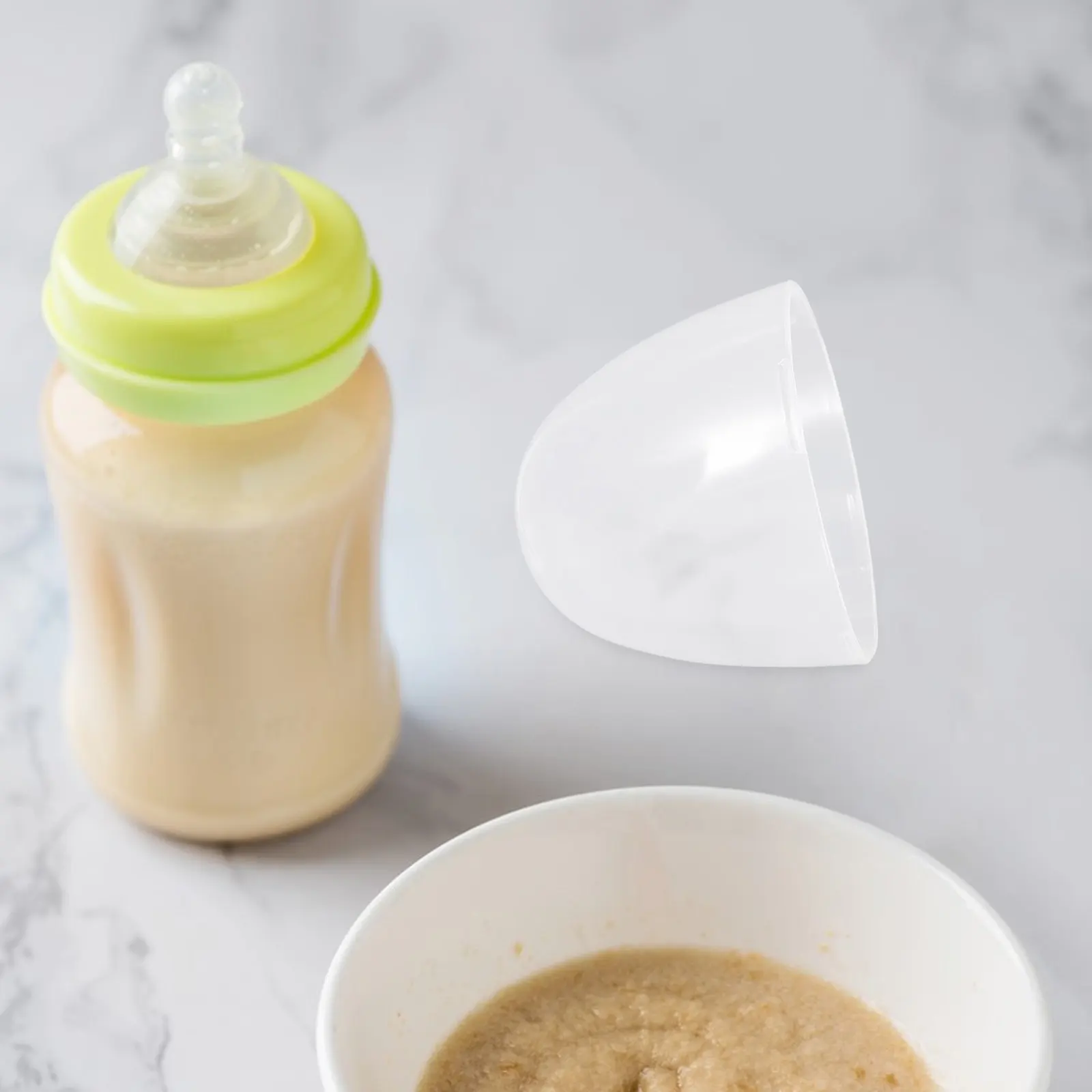 4 Pcs Bottle Caps Replacement Milk Clear Feeding Bottles Baby Cover Replacements Lid Where