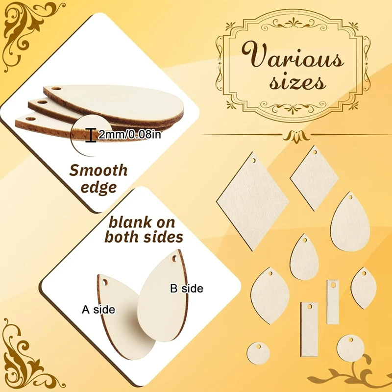 ไม้ต่างหูหยดน้ํา/ไม้ต่างหูช่องว่าง 100 ชิ้นตะขอต่างหูและ 100 ชิ้นแหวนกระโดด