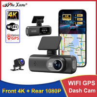 Mini Dash Cam 4K 2160P Car DVR Camera Support WIFI GPS Dual Lens Video Drive Recorder Dashcam Registrar Black Box Night Vision