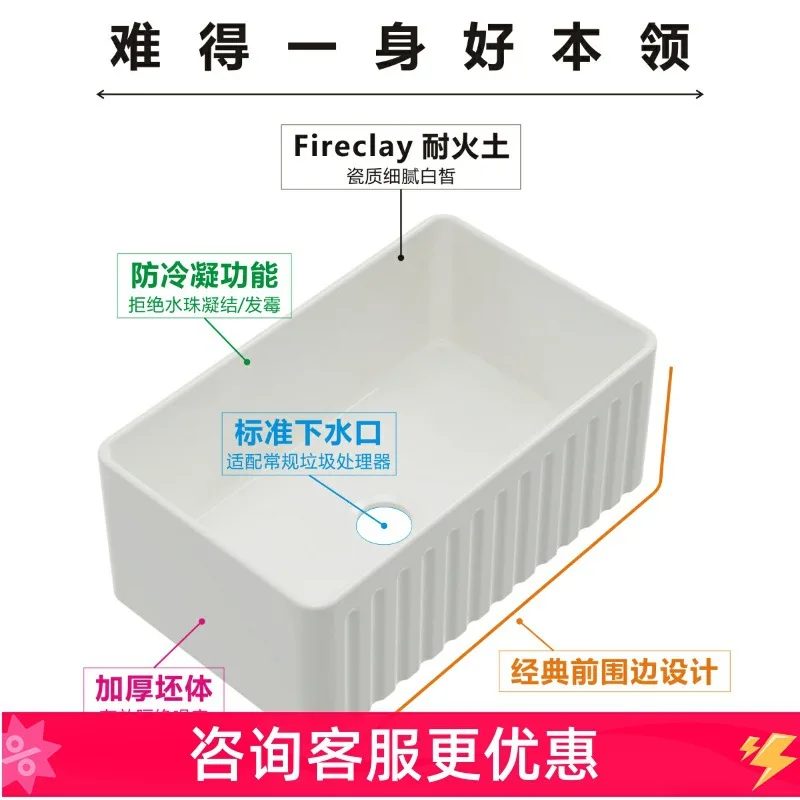 خزانة مطبخ مدمجة مع حوض، وحوض تحت الطاولة، وتصدير كبير من السيراميك، وحوض غسيل الخضروات المنزلي على الطراز الأمريكي