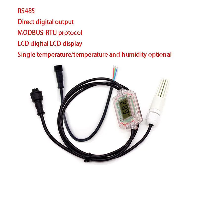 

RS485 temperature and humidity sensor DS18B20 temperature acquisition sensor LCD digital display high-precision RSDS12