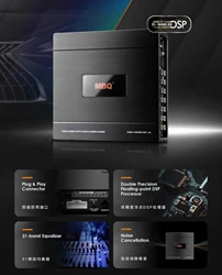 MBQ 10-channel RCA/ 8-channel high level output / 31-segment EQ computer mobile phone debugging Car audio DSP amplifier speaker