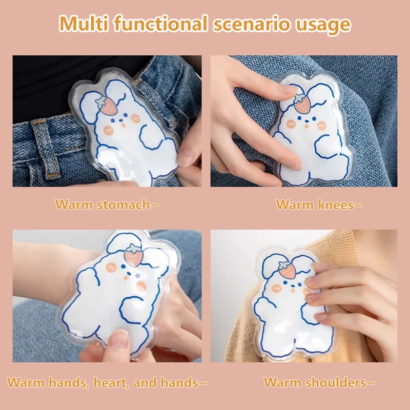 Reusable Frog Animals Hand Warmer Multi-functional Long Lasting Hand Click Gel Warmers Pocket Instant Hot Pad For Bag Backpack