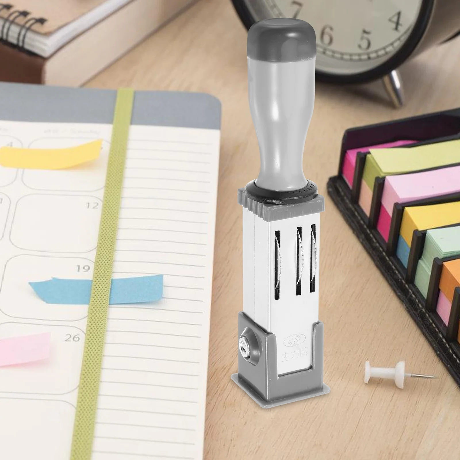 Date Stamp Material File Accessory Multi-use Daily Stamper Metal for Office Small Rolling