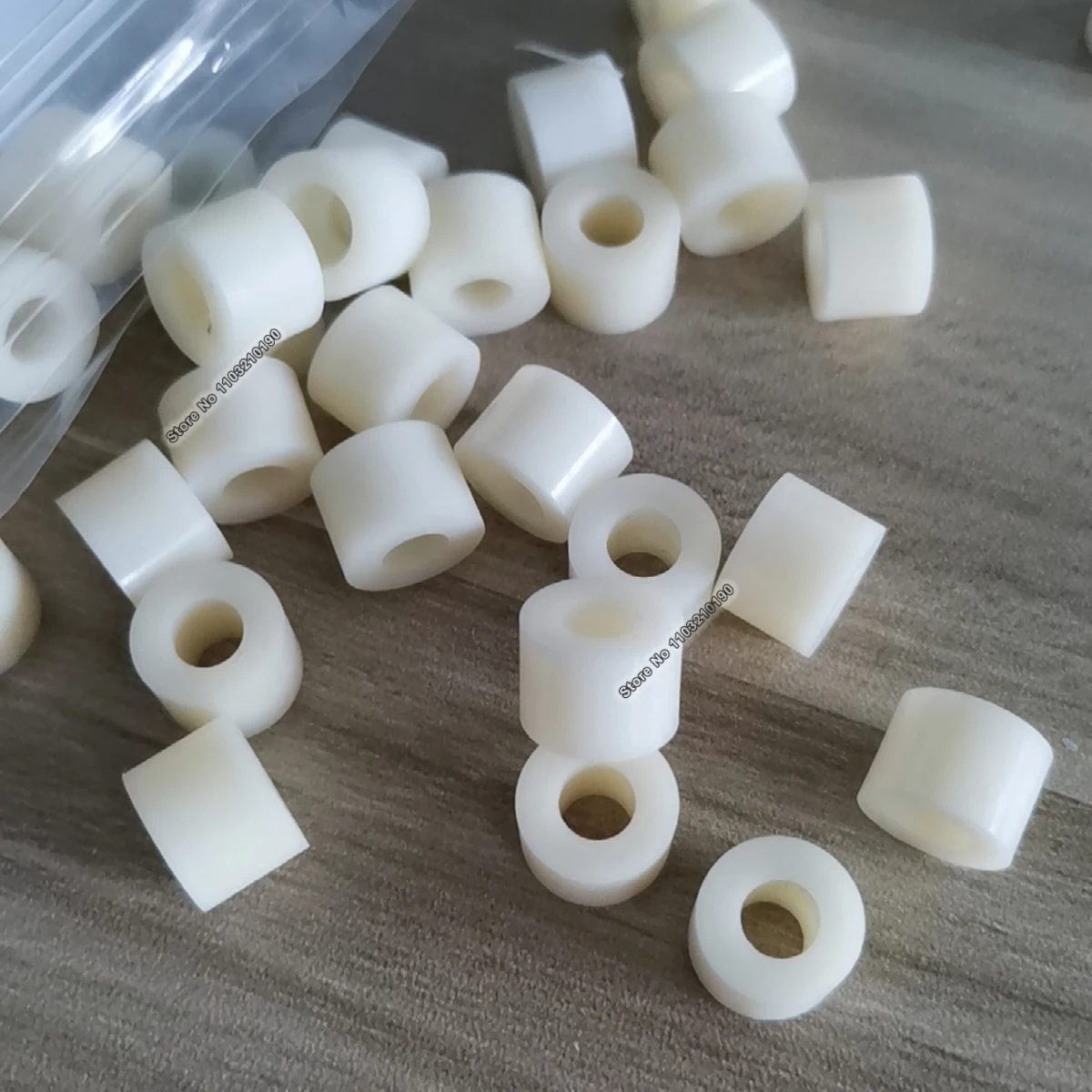 5/10/30/50/100Pcs M8 M10 M12 White ABS Non-Threaded Hollow Nylon Spacer Round Standoff Washer PCB Board Column Pillar L=3-50mm