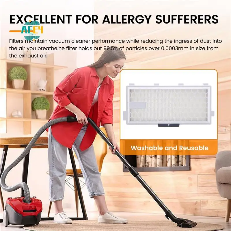 

AEE4-SF-HA50 Фильтр HEPA Airclean 50, совместимый с пылесосами серии Complete C3 C2 C1 S8000 S6000 S5000 S4 S5 и т. д.