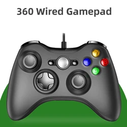 360 wired gamepad ,PC wired game controller supports Steam and can adapt to Win7/8/10/11,supports 360 slim,Built in motor