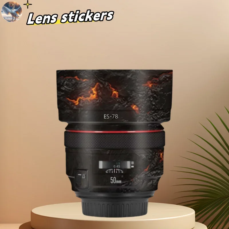 for Canon EF50mm F1.2 Camera Lens stickers, precision cut wear-resistant protective film, DIY skin