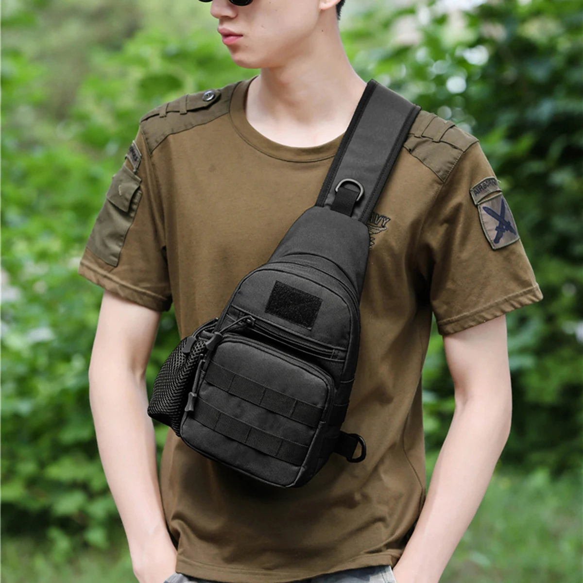 

Men'S Small Chest Bag, Travel Sports Shoulder Bag, Crossbody Bag, Outdoor