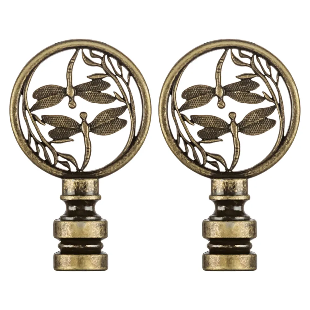 

2pcs Finials Vintage Desk Lamp Decoration Light Screw Caps for Floor Lamps Shade Accessory Finial Decor Solid Lamp Finials