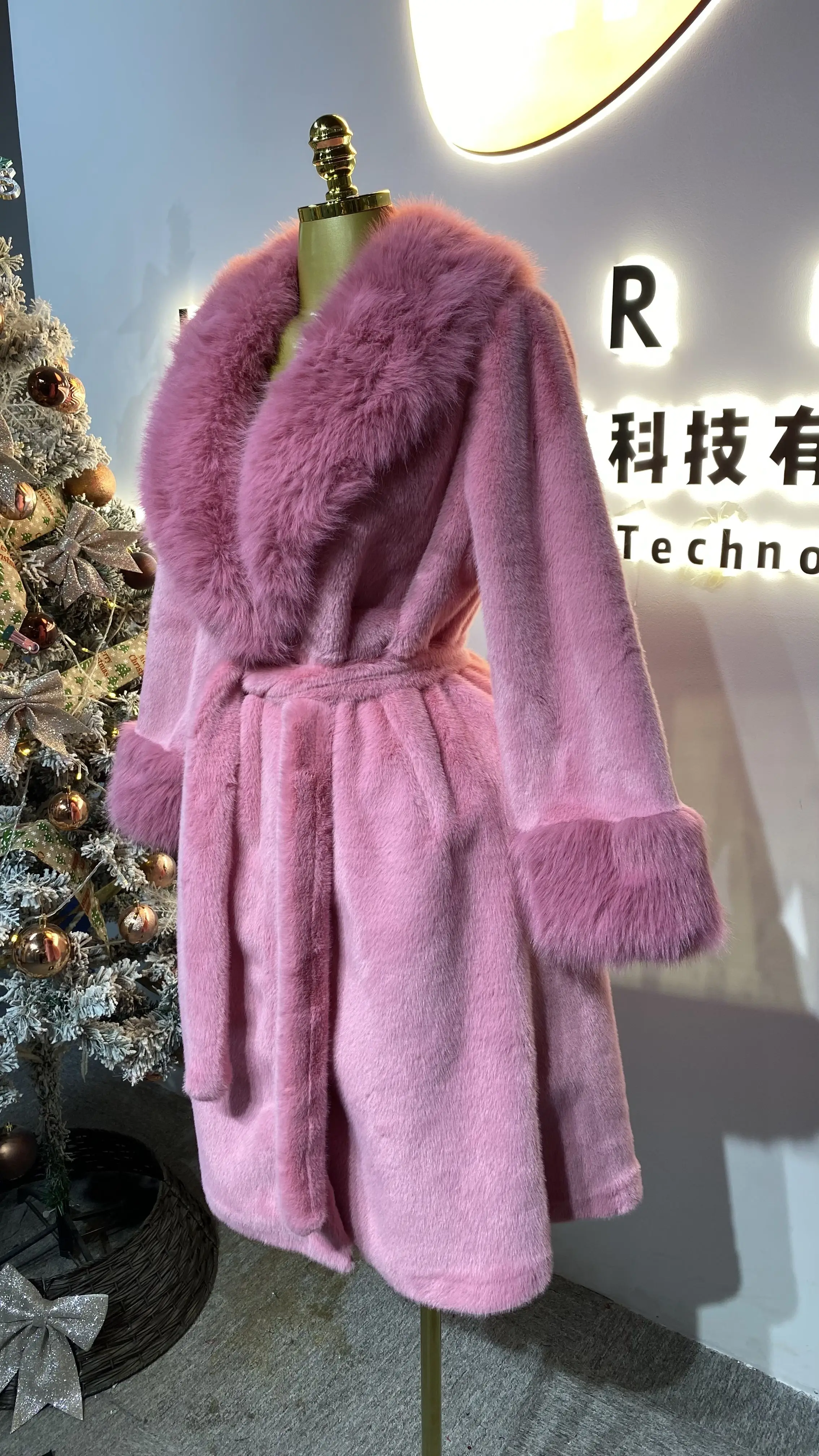2025 New Design Casual Women's Faux Fur Coat, Winter Warm Plus Size Jacket-GZXX335
