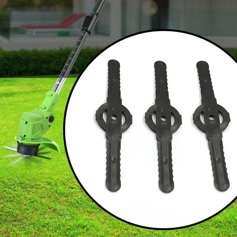 Lantern Shape Plastic Grass Trimmer Blades Durable Replacement Cutter Blades For Cordless Grass Strimmer Lawn Mower Accessories