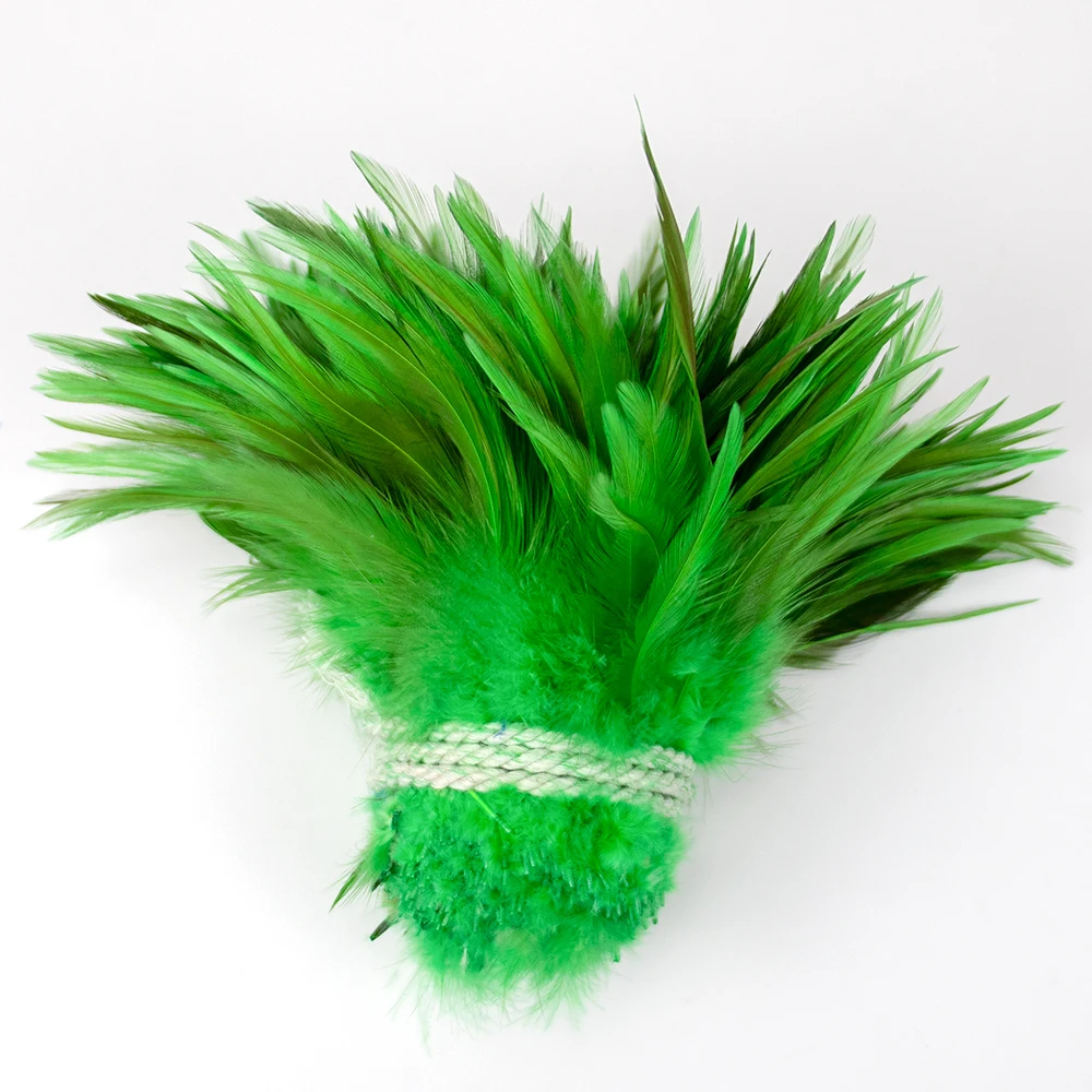 

Best-selling feathers 5-6 inch red pointed chicken feathers bundle accessories cat teaser wand dreamcatcher decoration