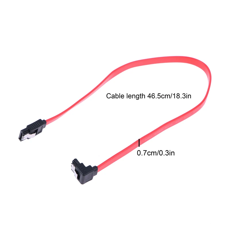 1PC SSD HDD Serial Port Cable SATA3.0 Data Cable Solid State Drive Extension Steering Sata Cable 3.0 Elbow Cable