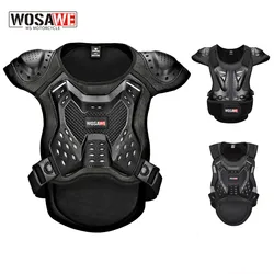 WOSAWE Motorcycle Jacket Adult Chest Back Vest Moto Racing Jacket Motocross Comfortable Inner Fabric Jacket