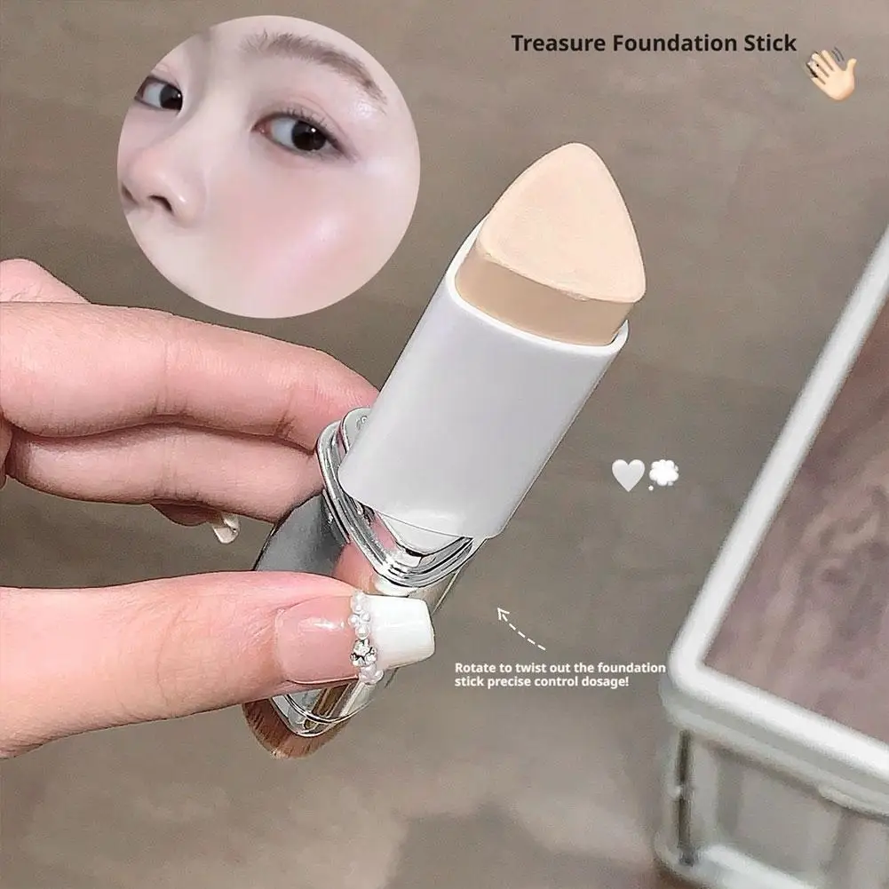 Double-Ended Matte Concealer Stick Moisturizing Foundation Cover Acne Eye Dark Circle Modify Skin Tone Face Primer Base Makeup