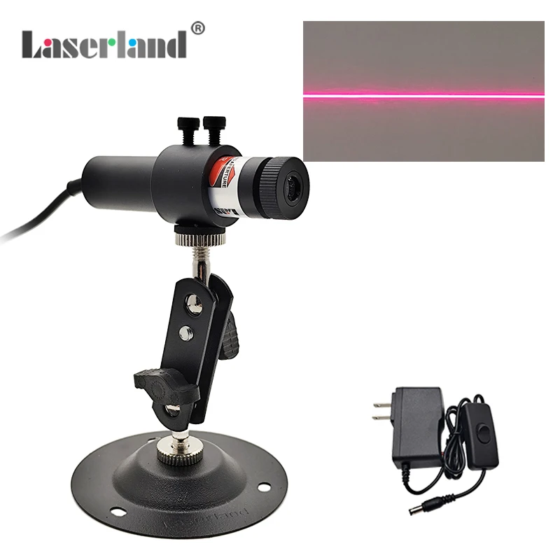 

Red Line Laser Module Dot Cross Hair Focusable Locator for Woodworks Cutting Sawmill Alignment 50mW 100mW 200mW 650nm