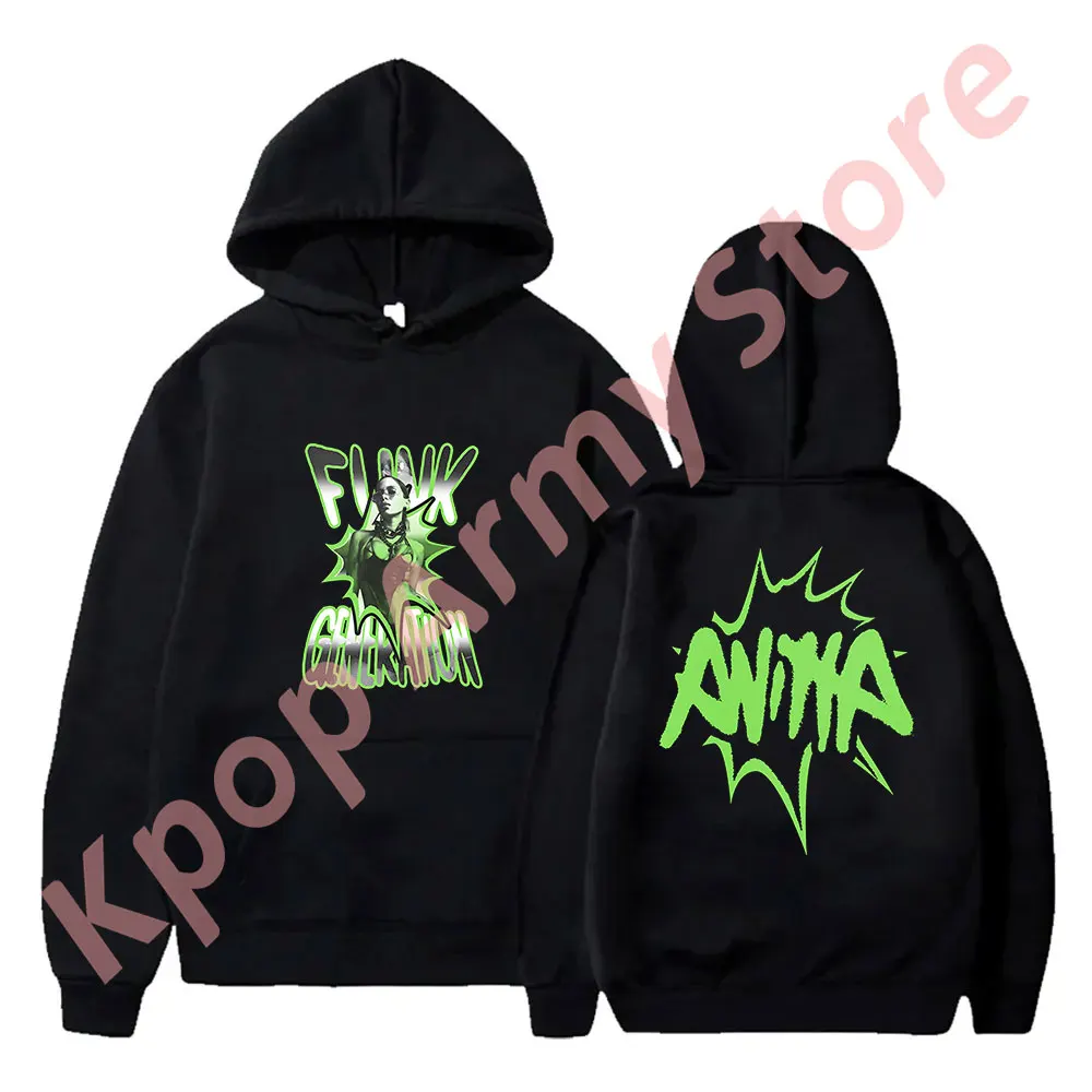 Anitta Funk Generation Tour Hoodies New Logo Merch Hooded Women Men Fashion Casual  Streetwear Sweatshirts