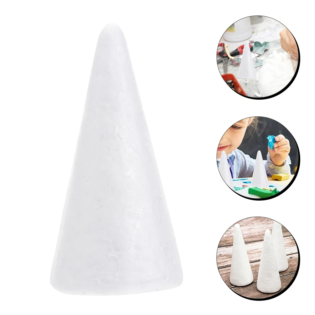 

24 Pcs Foam Cone DIY Foams Toys Ornament Centerpiece Decoration Craft Adornments Children Party Supply Shape Boxes