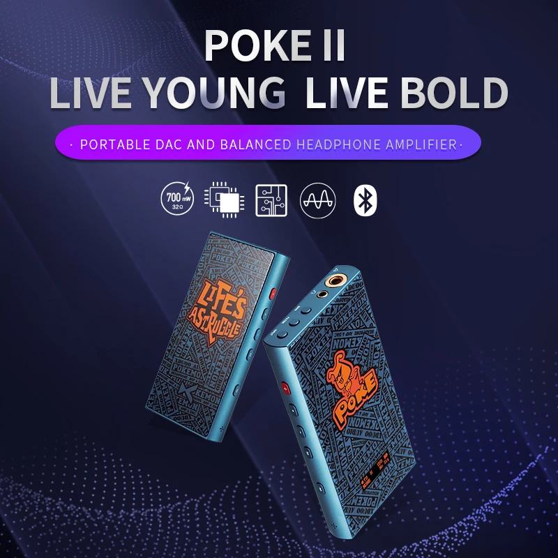 XDUOO POKE II портативный DAC усилитель для наушников CS43198 PCM32Bit/384KHZ DSD256 HiFi Декодер Усилитель для наушников