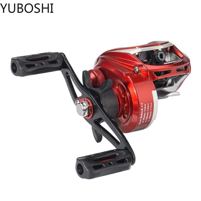 

YUBOSHI Low Profile Baitcasting Reel Metal Rocker Aluminum Spool 8KG Carbon Fiber Drag Saltwater Fishing Reel