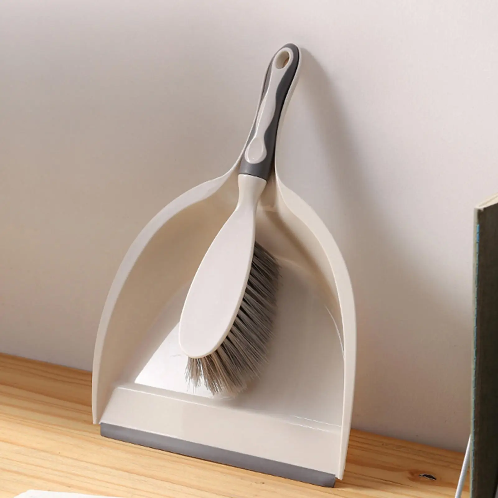 Small Broom and Dustpan Set Bristles Brush Whisk Broom Cleaning Tool Collect