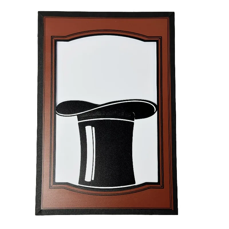 Magic Drawing Board Instant Transformation Magic Trick Grandpa Hat Panda Stage Magic Gimmick