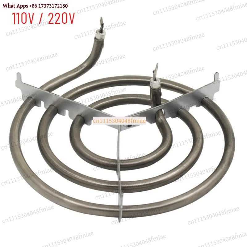 1000W Cooktop Stove Burner Heating Element for Oven Stainless Steel Electric Coil Spiral Surface Heating Tube 110V 220V Parts