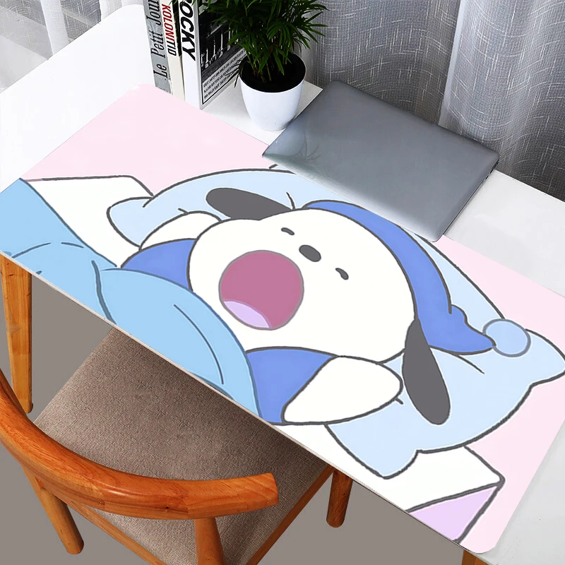 Pochacco Large E-sports Mouse Pad Smooth Flexible Rubber Gamer PC Computer durable Keyboard For CSGO Kawaii Mosuepad
