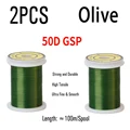 2PCS 50D Olive