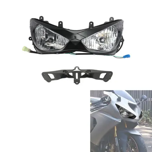 

Front Headlight Lamp & Upper Stay Bracket Fit For Kawasaki Ninja ZX6R ZX 6R ZX6RR ZX600 2006 2005 Motorcycle