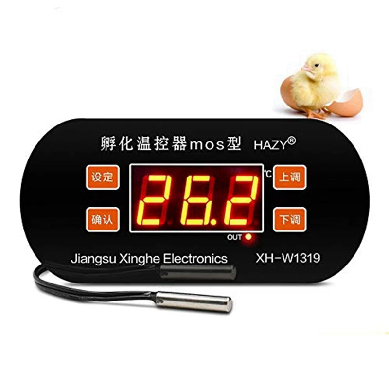 XH-W1319 Incubation Thermostat Digital Temperature Controller Hatching Mute Heating Temperature Control 0.1 Degree