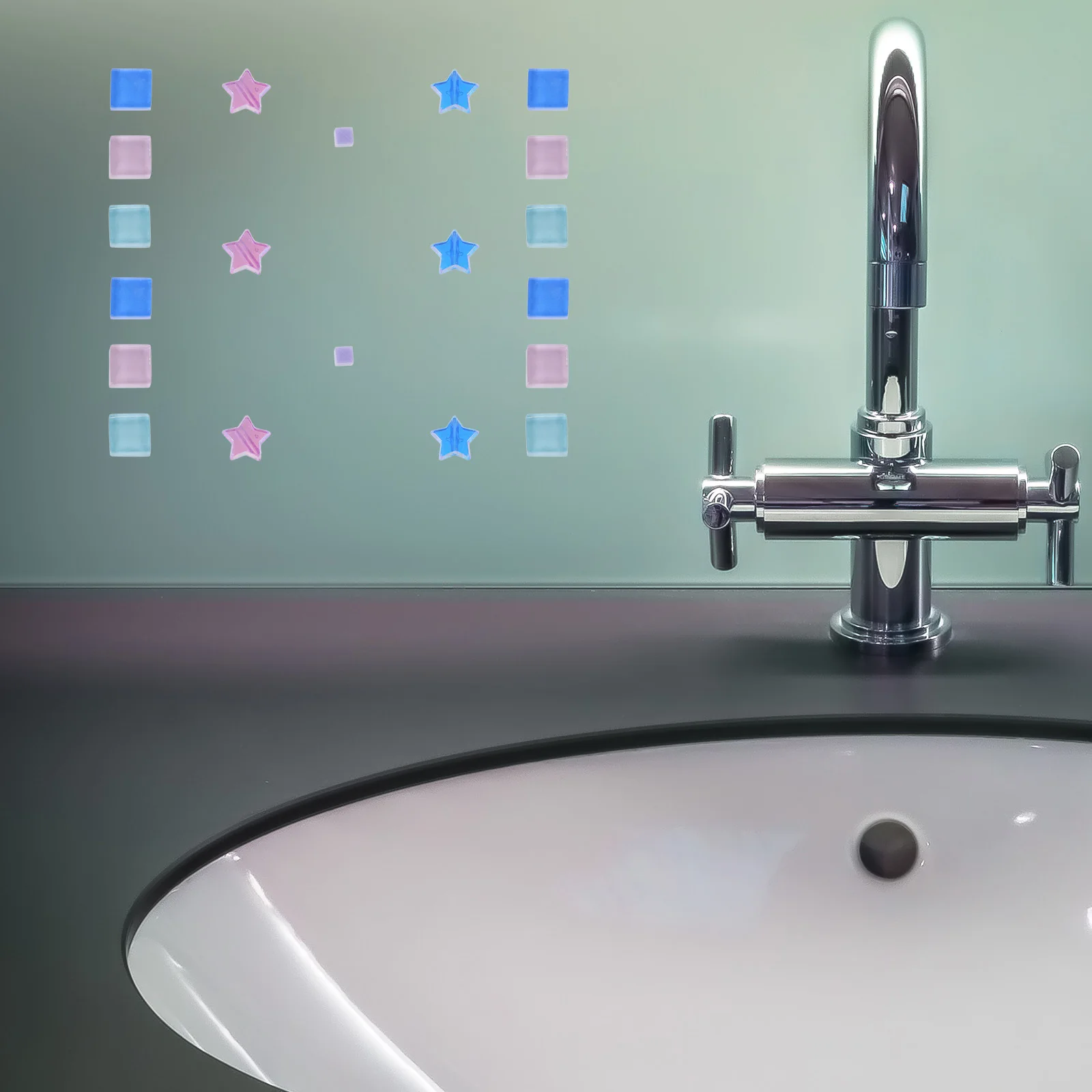 

DIY Mosaic Tiles Crafts Making Mosaic Pieces Decorative Mirror Tiles Durable Glass Pieces for DIY Projects and Home Decoration