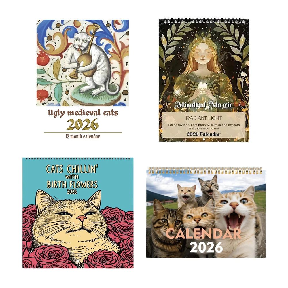 

2026 Mindful Magic Calendar Nature Inspired Creatures Inspiring Radiant Light Quote A Year of Magic and Positivity