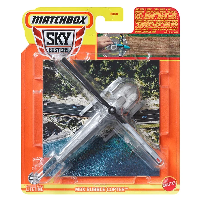 Original Mattel Toy Matchbox Car Sky Buster Airbus A320 Cessna Citation X Bubble Copter Eheli Vehicle Model Toys for Boys Gift