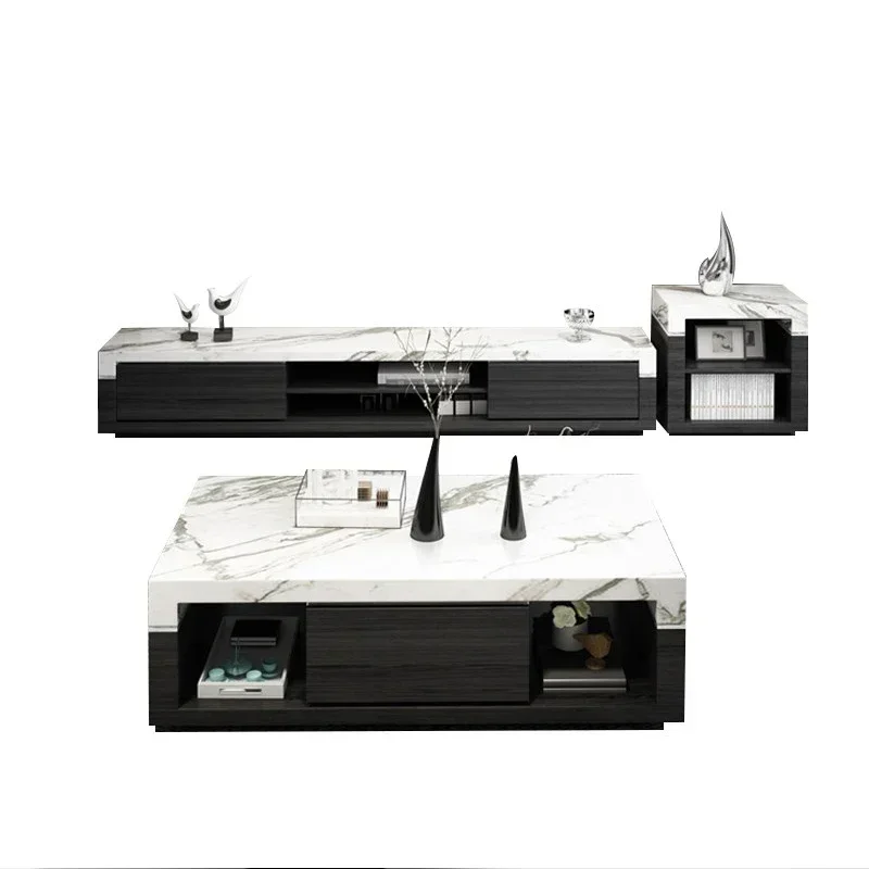 

Durable Practical Combination of Coffee Table and TV Cabinet, Modern and Simple Large Unit Living Room Table, Square Tea Machine