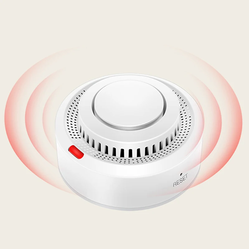 1Pc Rookmelder Sensor Smart Brandalarm Monitor Geluidswaarschuwing Home Security Werk
