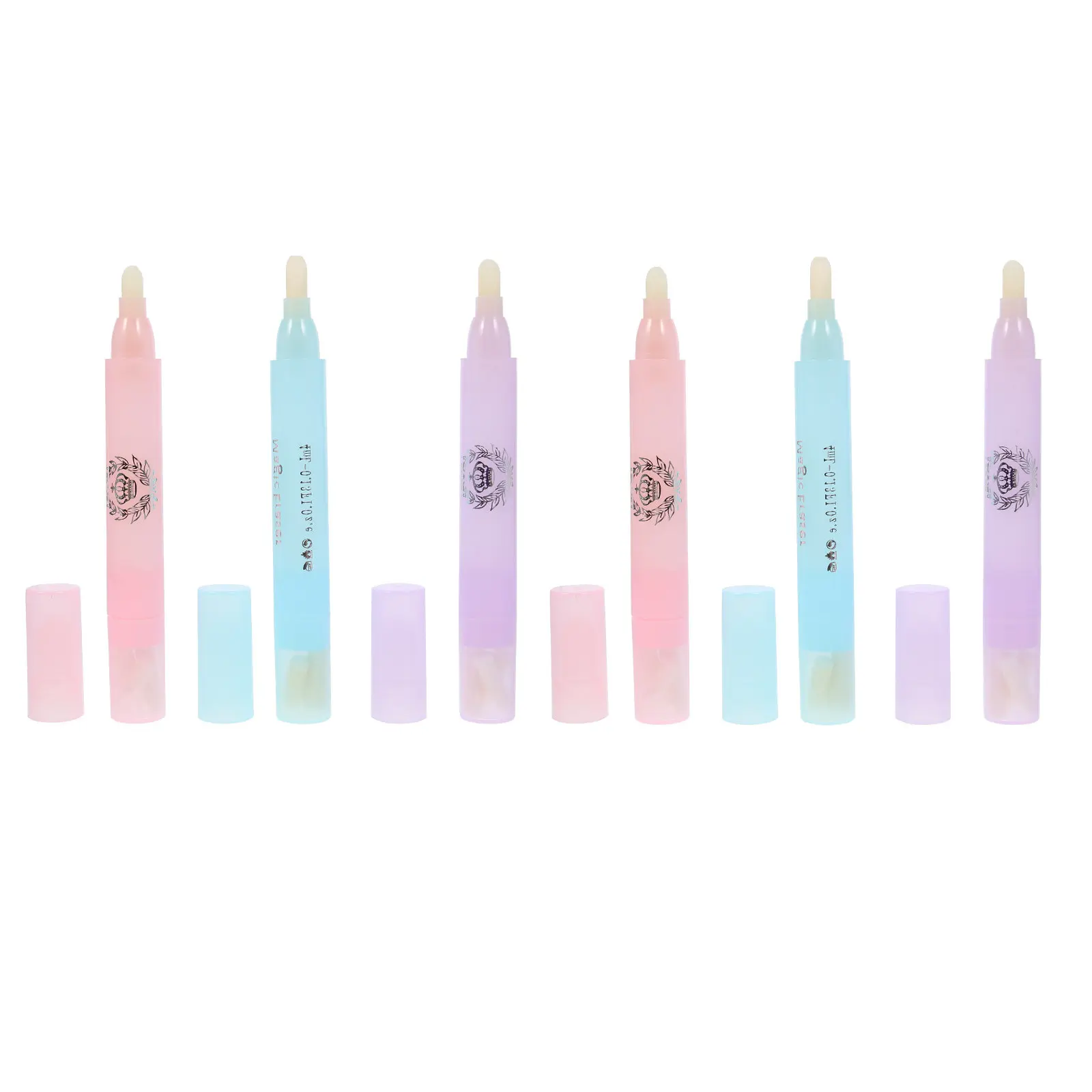 

6Pcs Nail Polish Removal Pens Premium Material Easy Grip Compact Size Nail Art Cleaning Correction Manicure Accessory