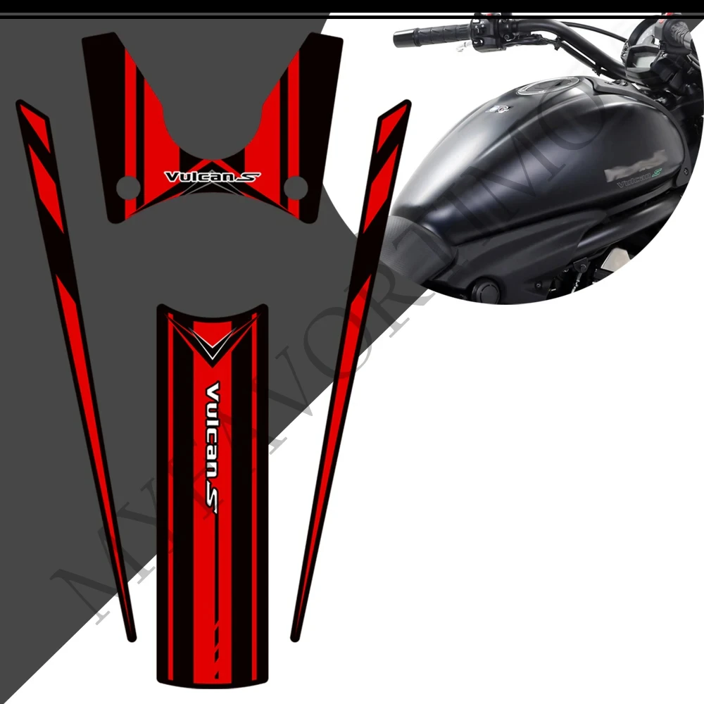 For Kawasaki VULCAN S 650 VN650 Motorcycle Tank Pad Oil Gas Fuel Protector Fairing Fender Windshield Motorcycle Stickers Decals