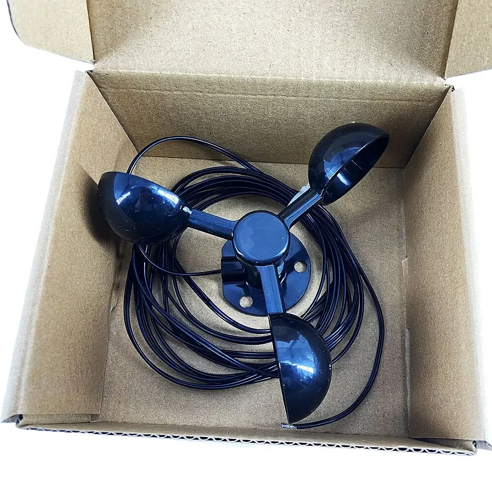 Imagem -06 - Vento Velocidade Sensor Anemômetro Faça Você Mesmo Três Cup tipo Windvelocidade Medição Vento Velocidade Tester Wind Power Detector 100 Kmph f 14cm