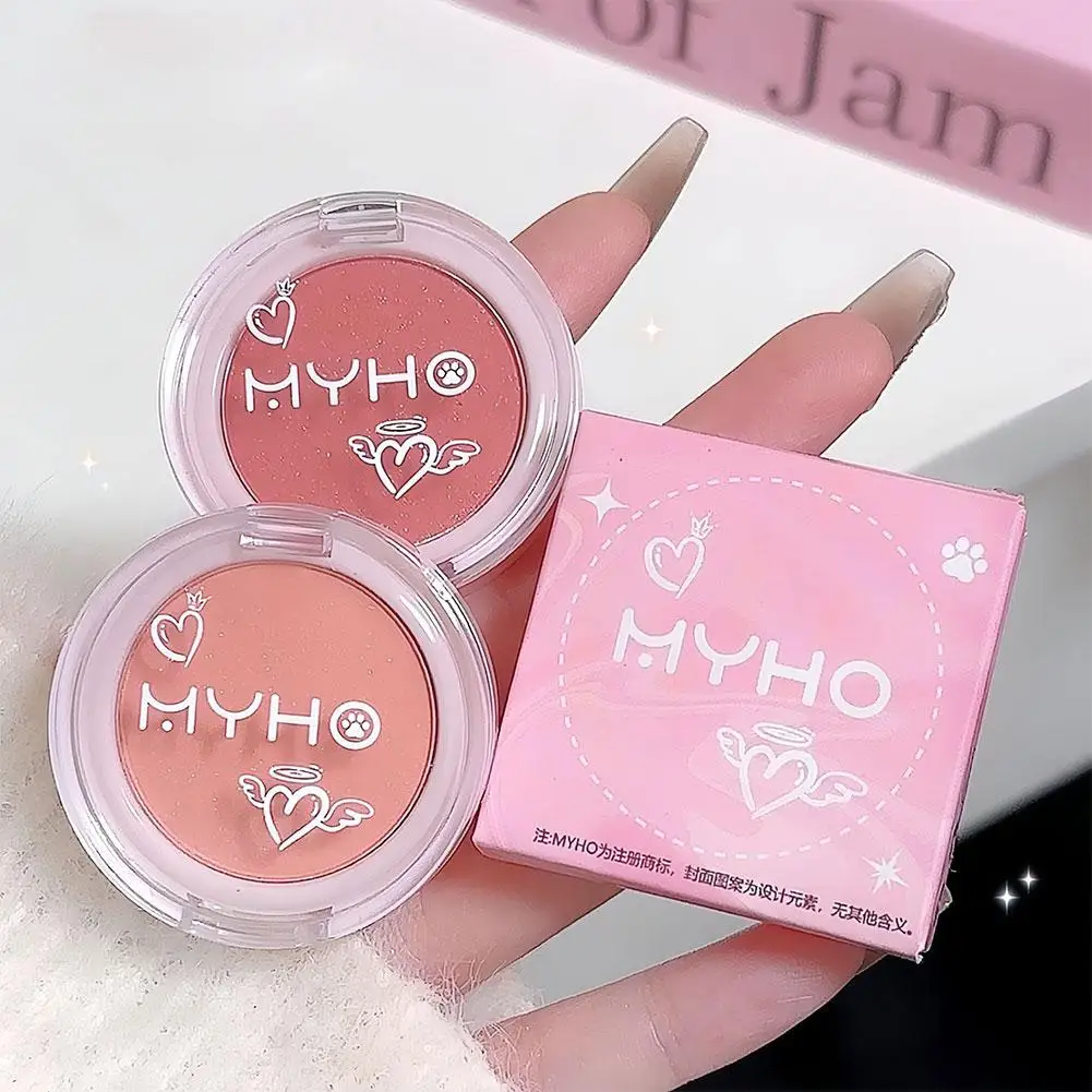 Crème de Blush multi-usage Candy Gloss12H, beau cœur, Monochrome, pêche, Hami, Melon, pomme, saveur Latte, maquillage brillant pour le visage