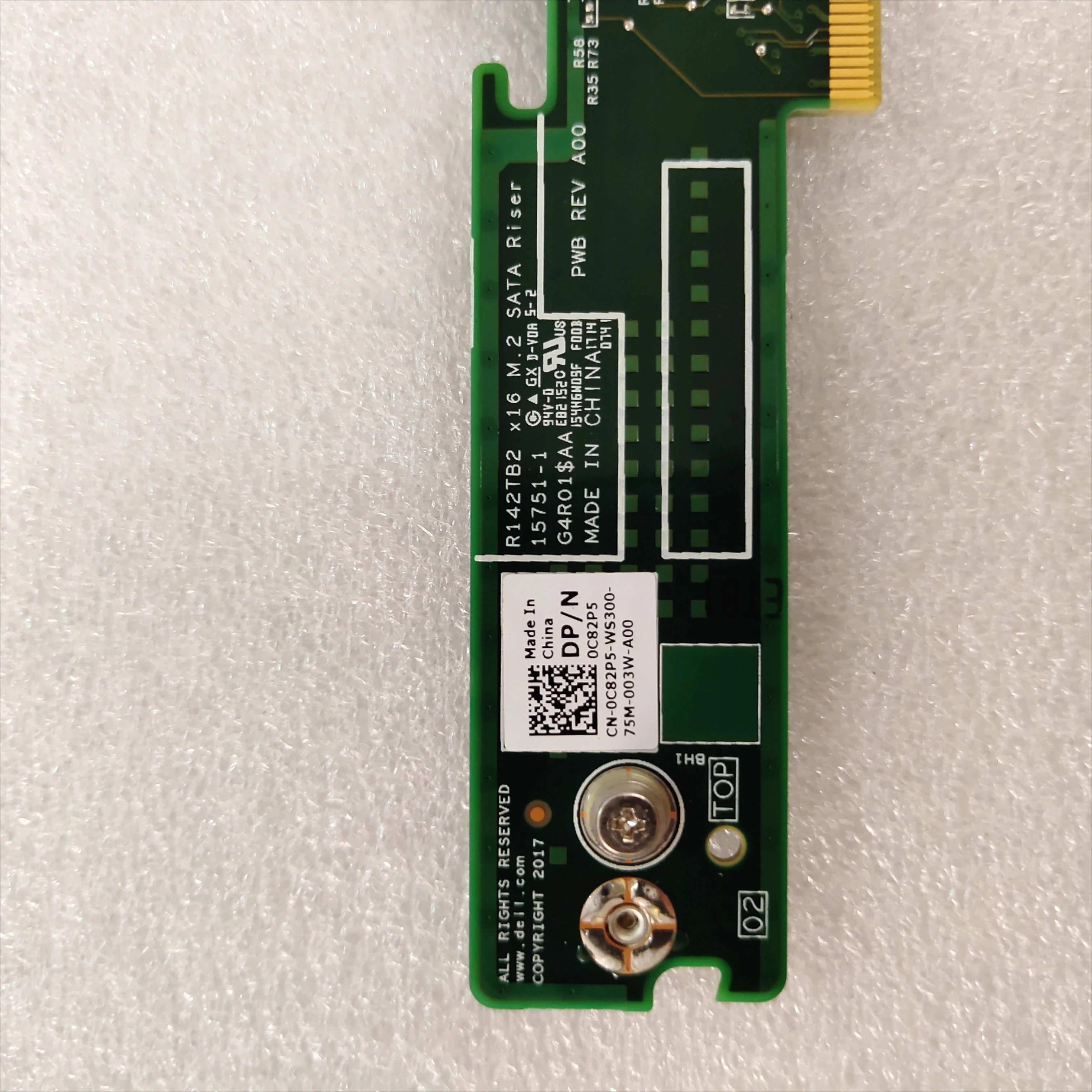 

For Dell MEZZ card to M.2 SATA NVME adapter card C82P5 6C3CG RN9D3