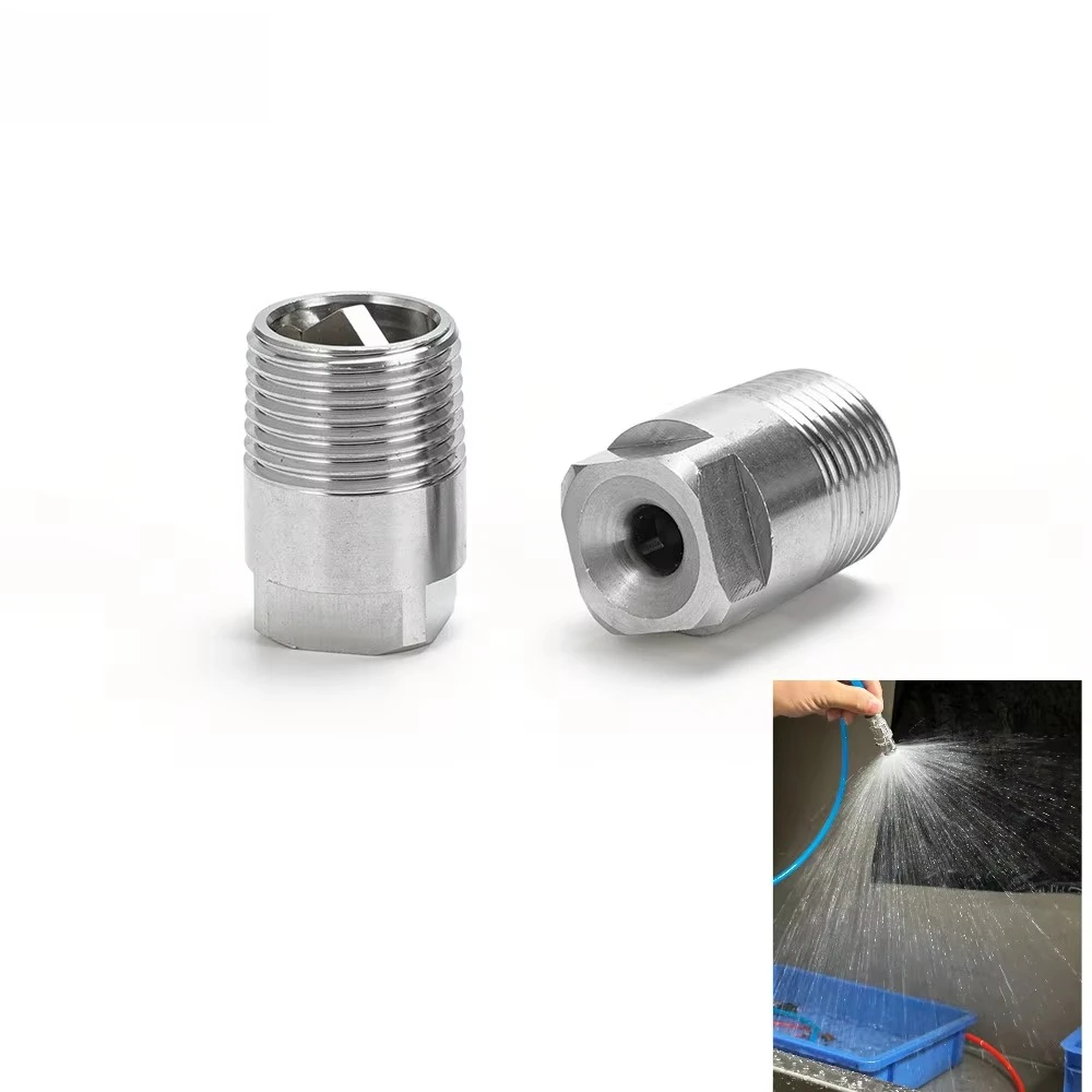 Wide Angle 304 Stainless Steel Full Cone Water Jet Spray Nozzle BBW 1PCS 1/8