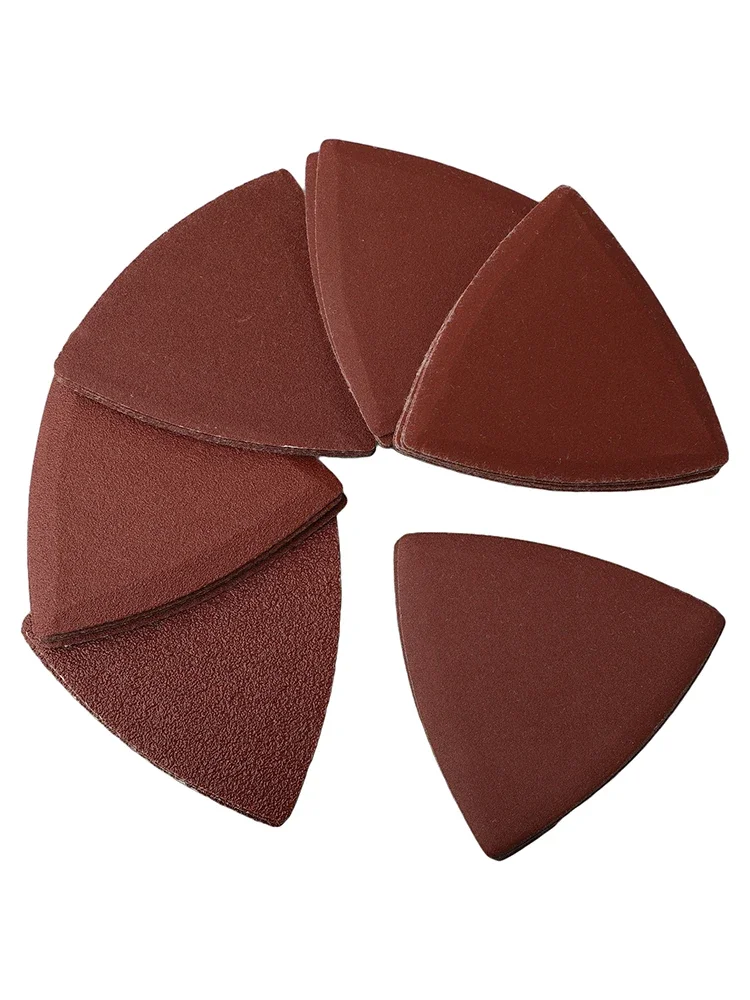 

30pcs Triangle Sandpaper Sanding Disc Hook & Loop Oscillating Multi Tool Sanding Pad Triangular 320 400 Grit 80*80*80mm 180